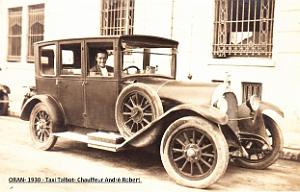 Oran- SDV- 6633-Taxi Talbot Oran 1930 conduit par Andre Robert fils de Georges et neveu de Ferrand